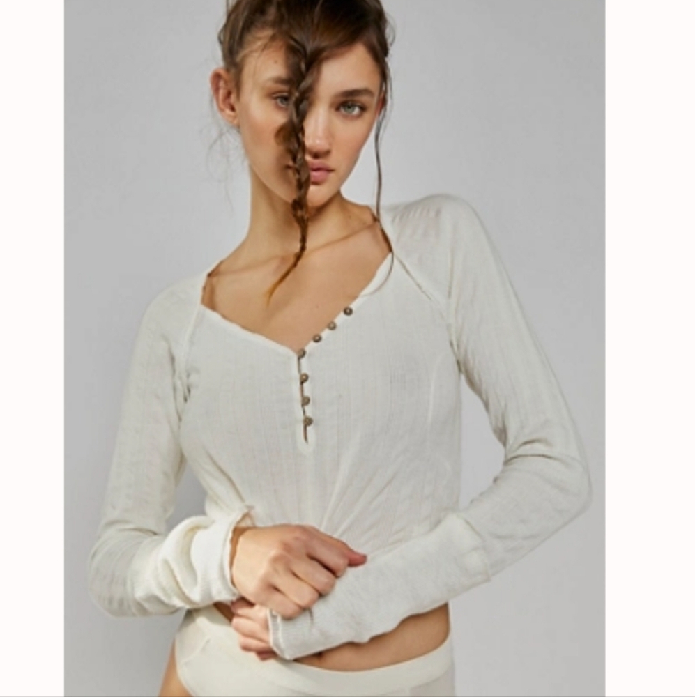 Free people wild hearts top button up layer